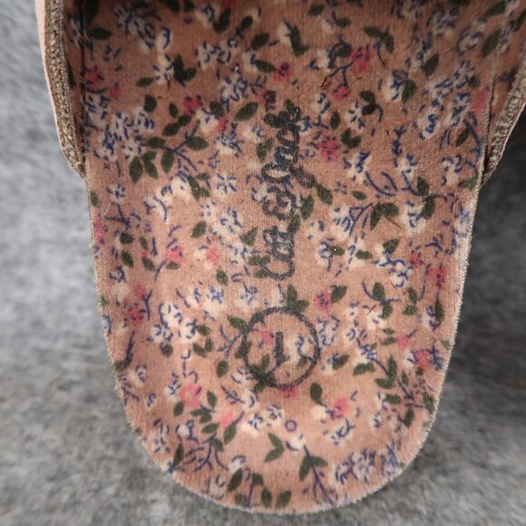 Cat & Jack Shoes Kids 1 Mule Sandal Flats Slip On Closed Toe Faux Suede Pink - Picture 8 of 12